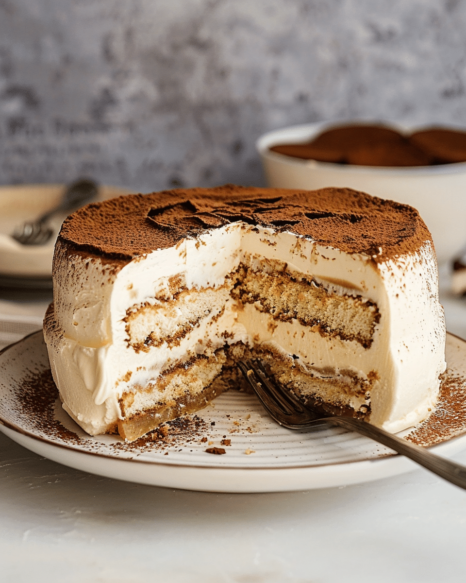 No-Bake Tiramisu Cheesecake