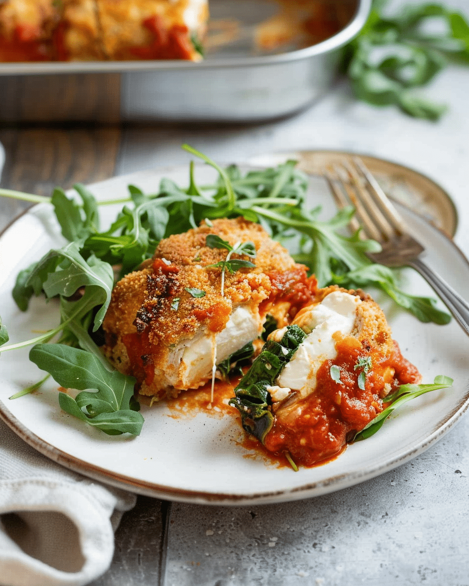 Baked Mozzarella Chicken Rolls