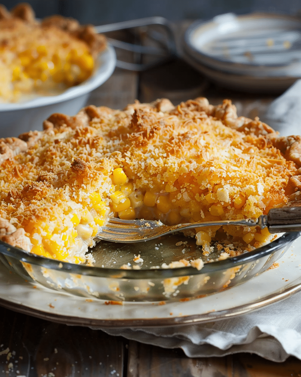 Cheddar Sweet Corn Pie