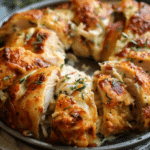 Garlic Knot Chicken Alfredo Ring