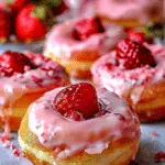 Strawberry Cheesecake Stuffed Donuts