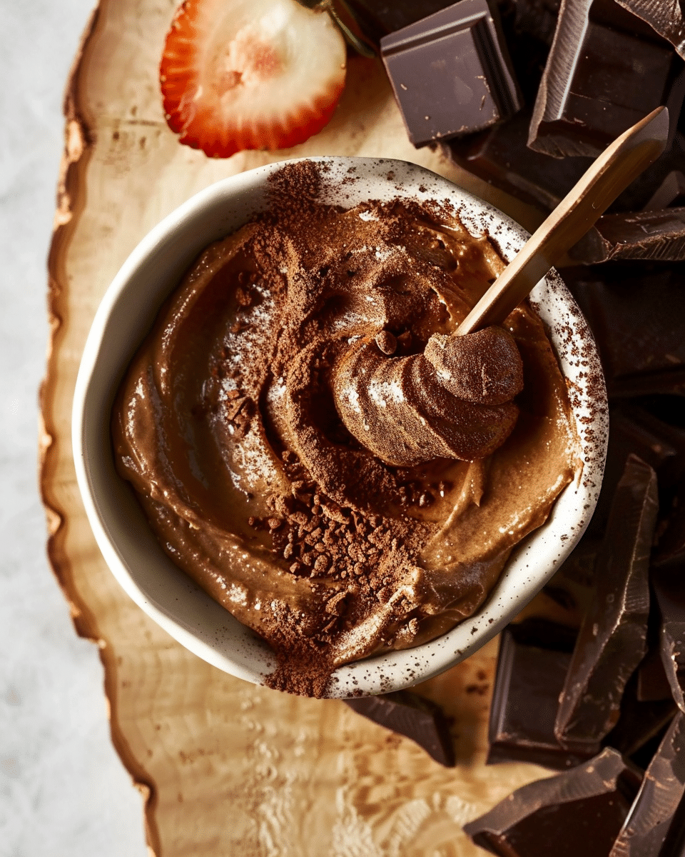 Brownie Batter Chocolate Hummus