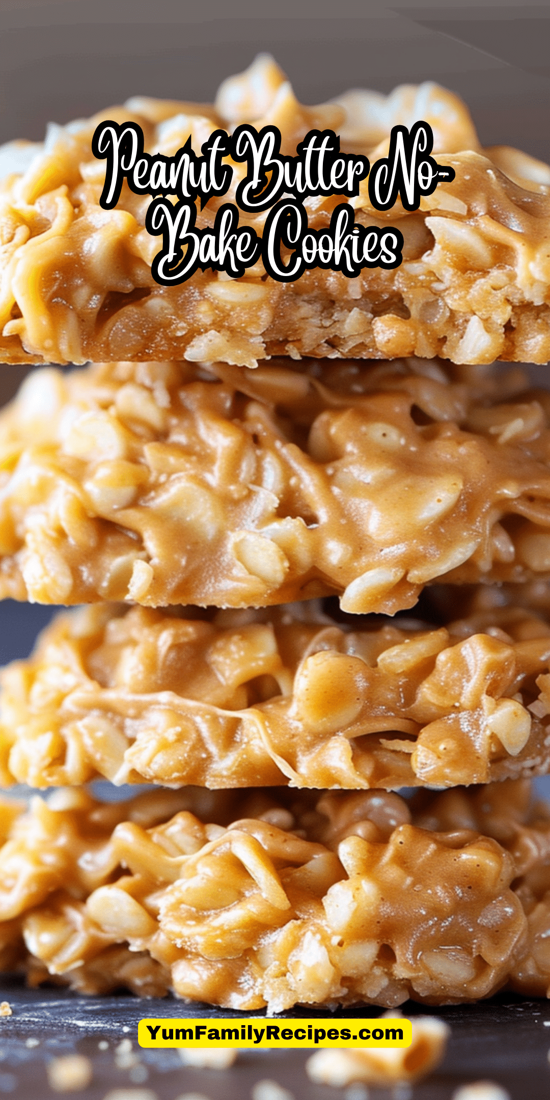 Peanut Butter No Bake Cookies | Yum Family Recipes