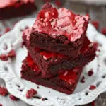 Kiss Me Red Velvet Brownies