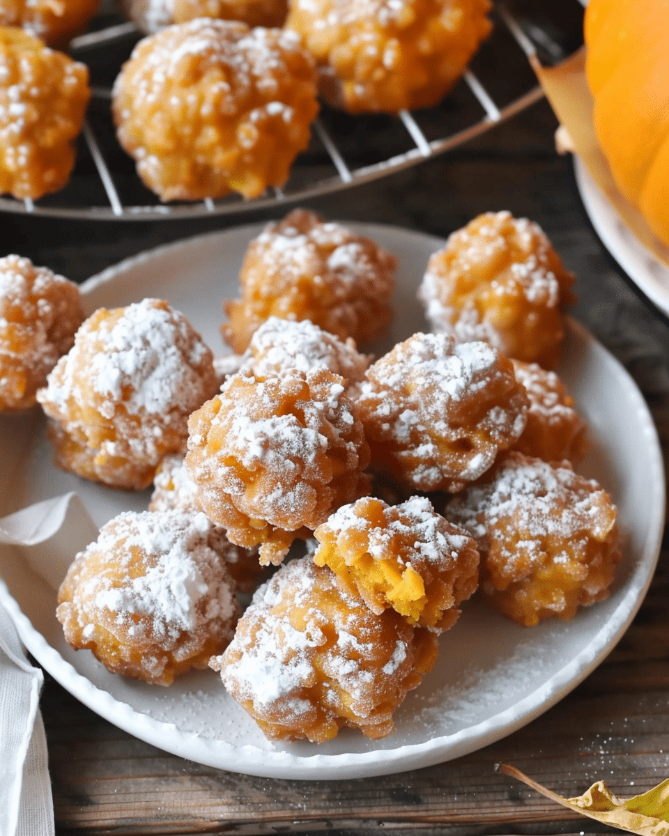 Baked Pumpkin Fritter Bites