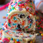Funfetti Surprise Cookie Dough Swirl Roll