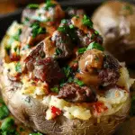 Loaded Baked Potato with Steak Bites