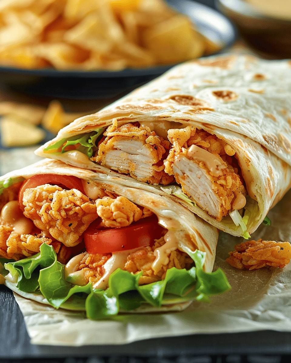 Crispy Chicken Ranch Snack Wrap