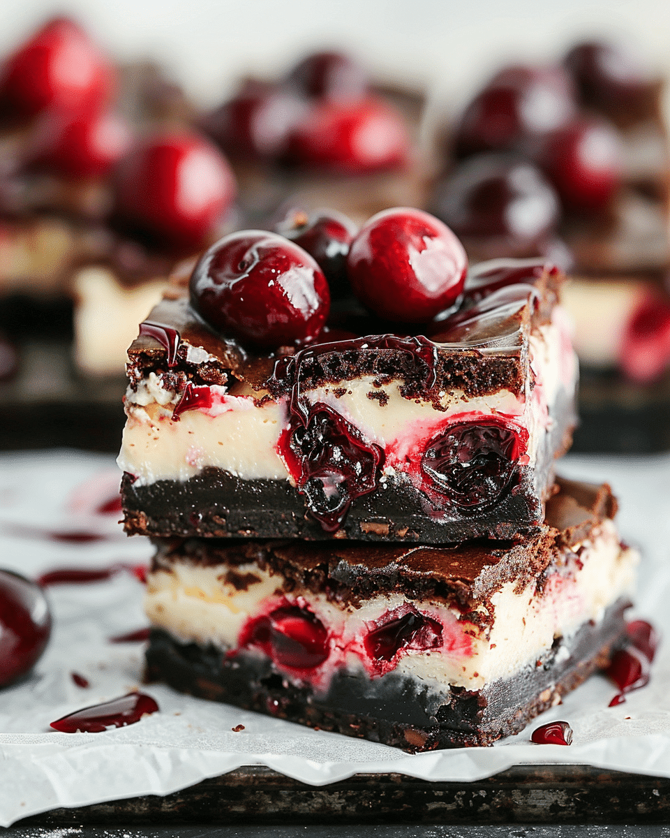 Cherry Cheesecake Brownies