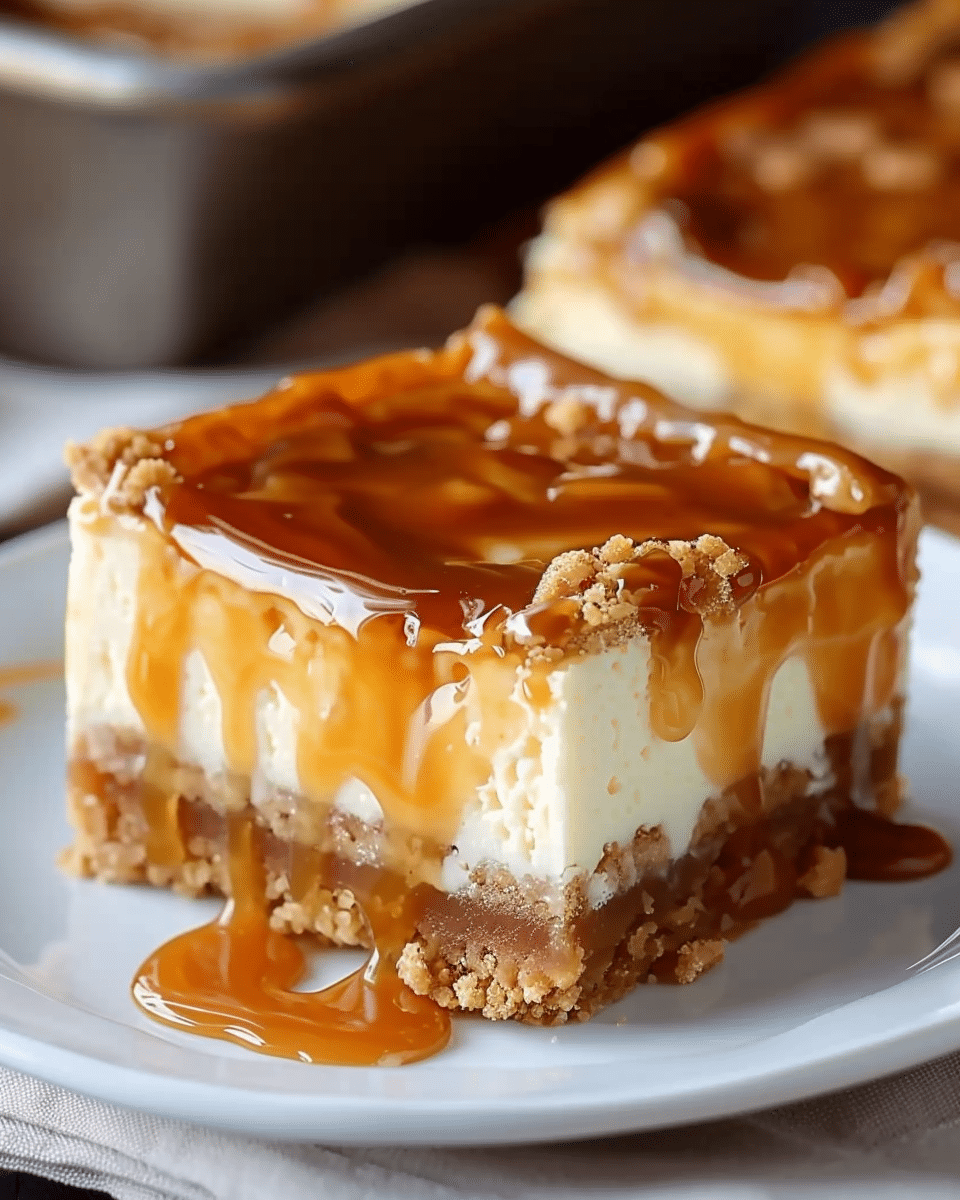 Caramel Cheesecake Bars Recipe