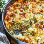 Loaded Cauliflower Broccoli Casserole