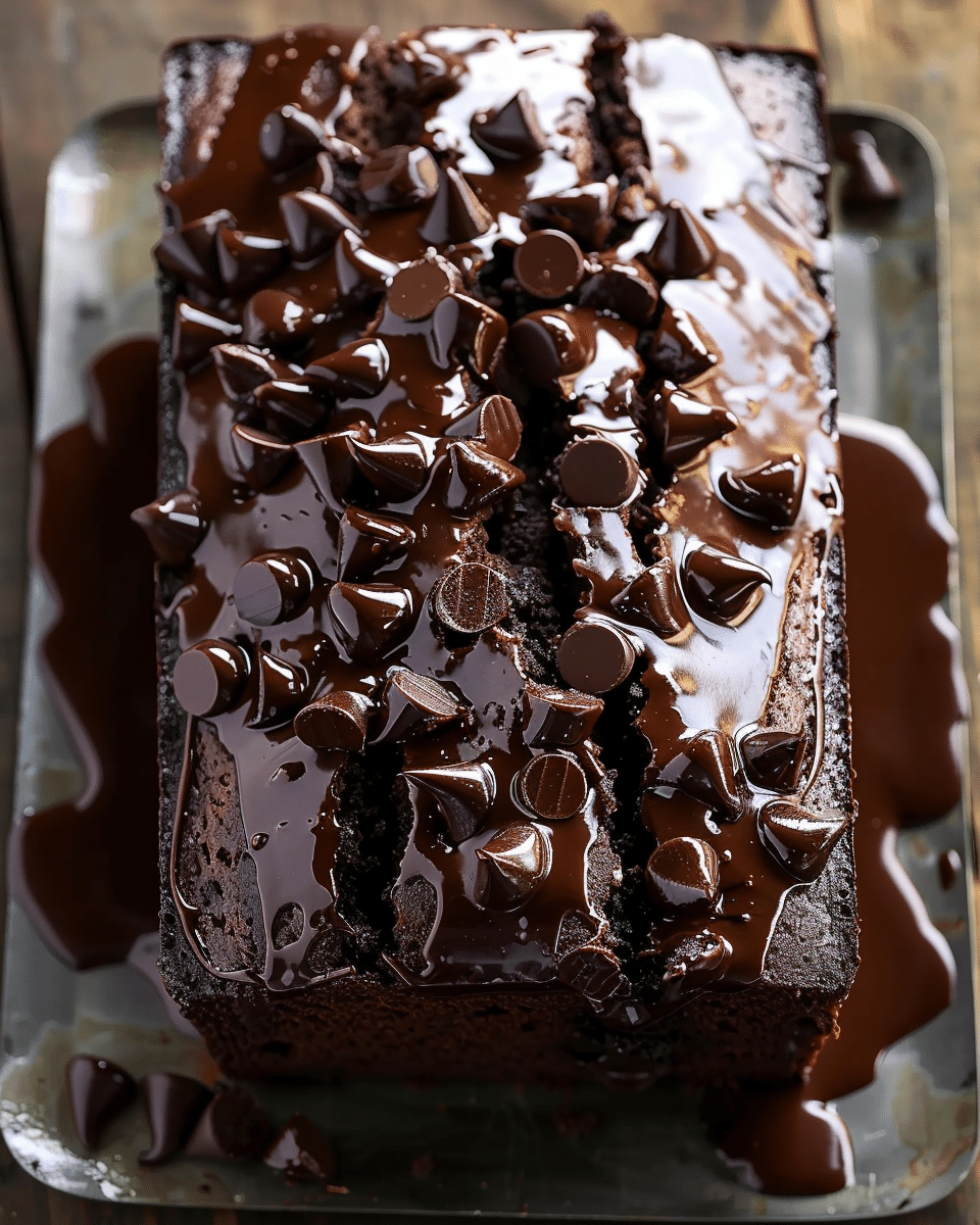 Hot Fudge Brownie Bread Recipe