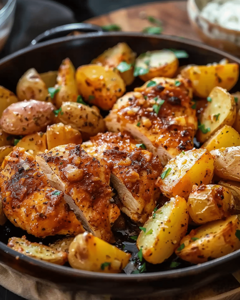 Garlic Parmesan Chicken and Potatoes