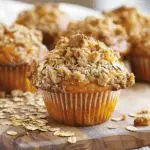 Sourdough Pumpkin Muffins With Oat Crumble