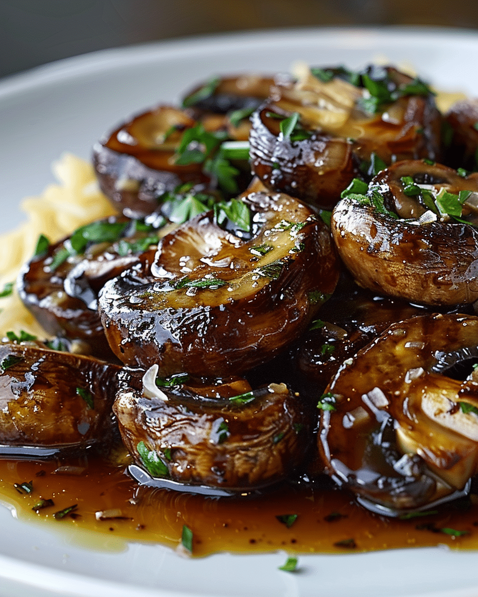 Steakhouse Garlic Butter Mushrooms