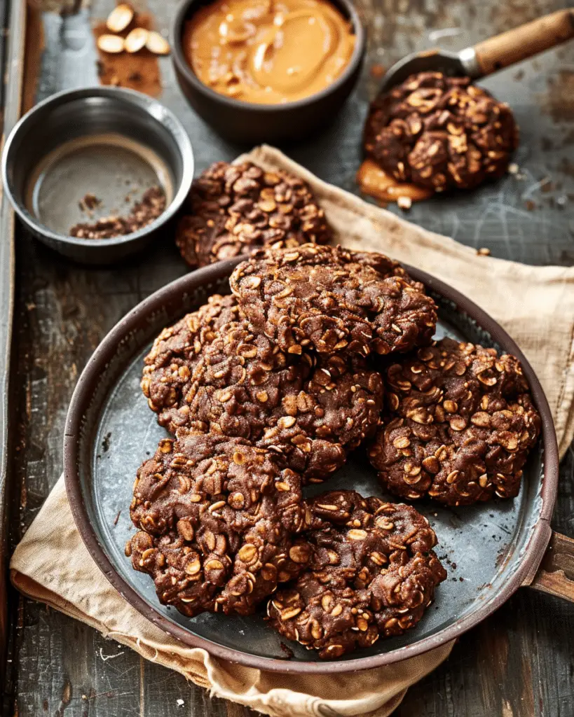 No-Bake Chocolate Peanut Butter Cookies | Yum Family Recipes