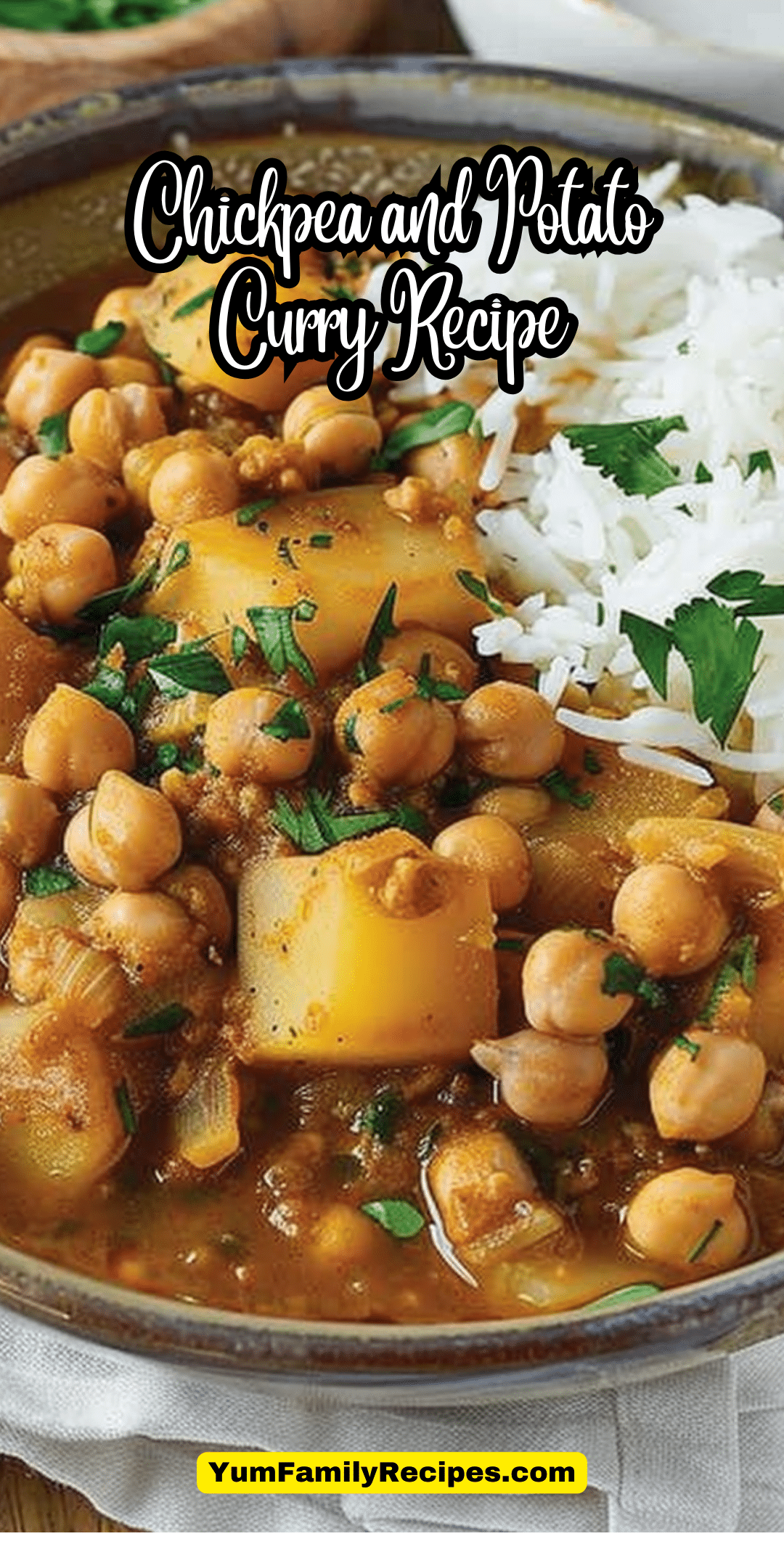 Chickpea and Potato Curry Recipe | Yum Family Recipes