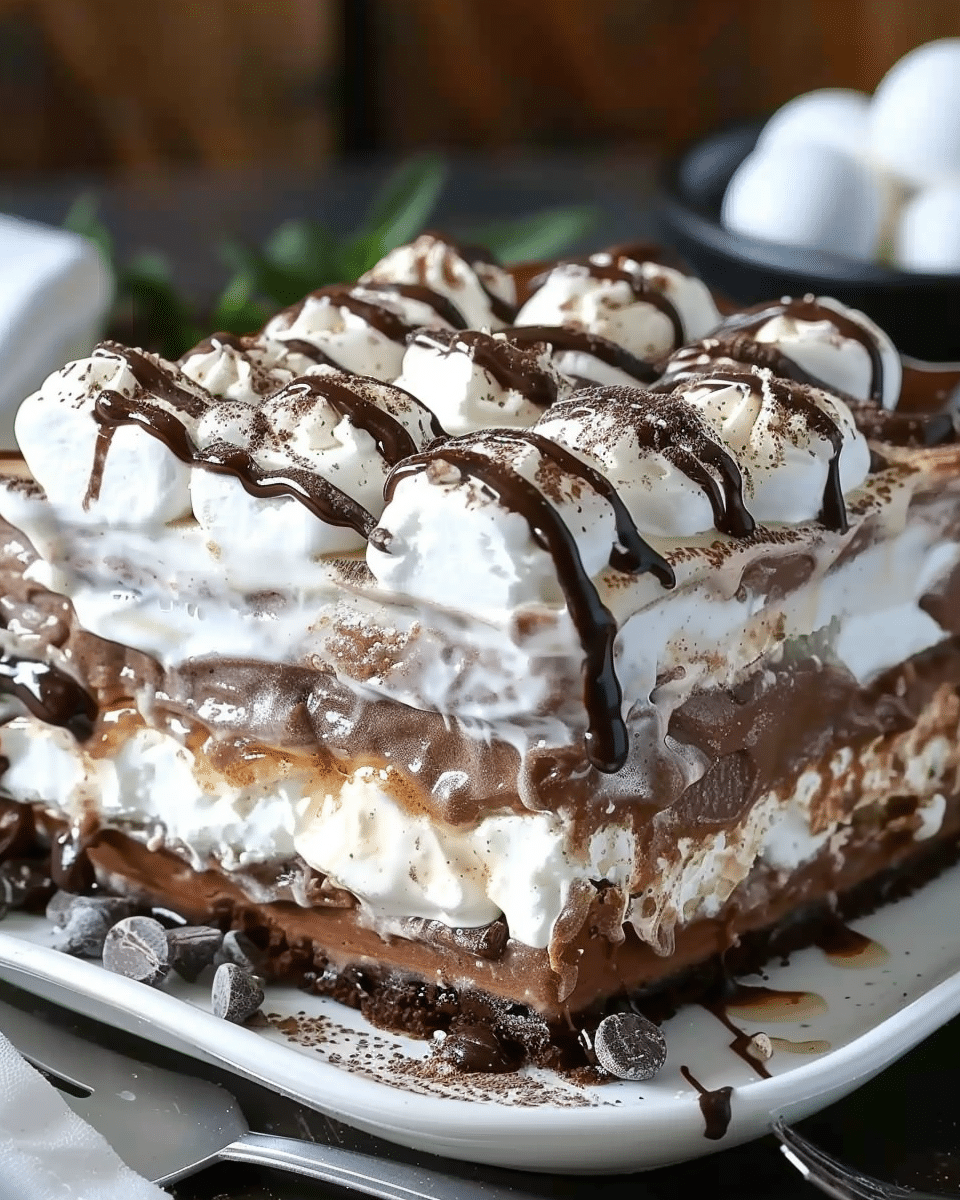 Hot Chocolate Lasagna