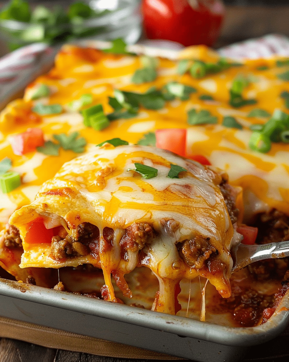 5 Ingredient Beef Enchiladas
