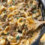 Creamy Beef and Shells