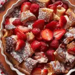 Strawberries & Cream French Toast Casserole