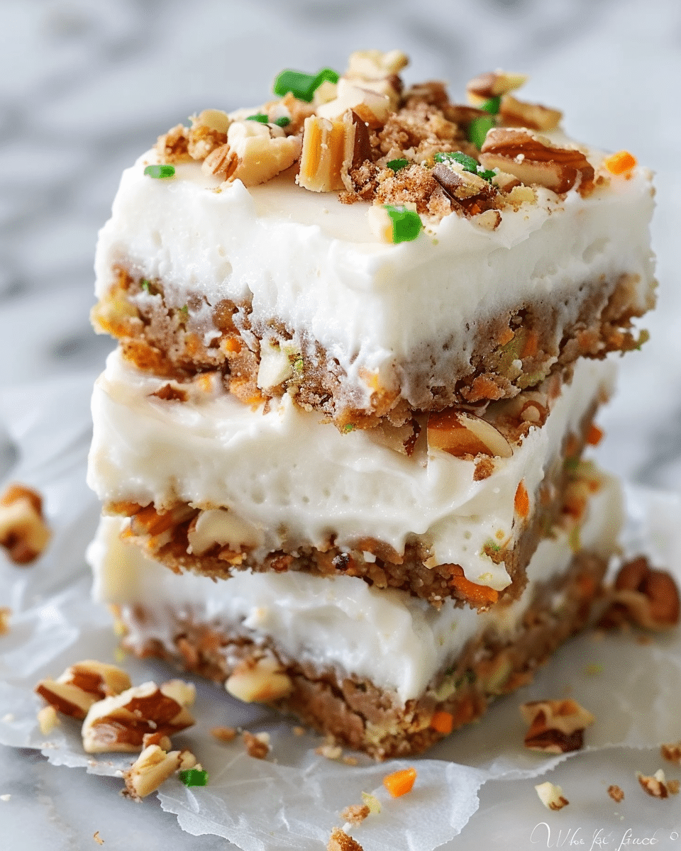 Carrot Cake Bars with Cream Cheese Frosting