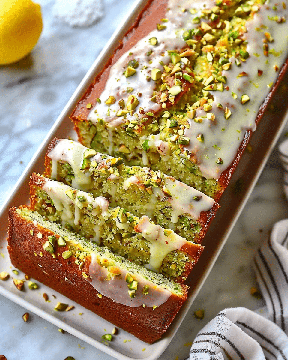 Pistachio Lemon Breakfast Bread