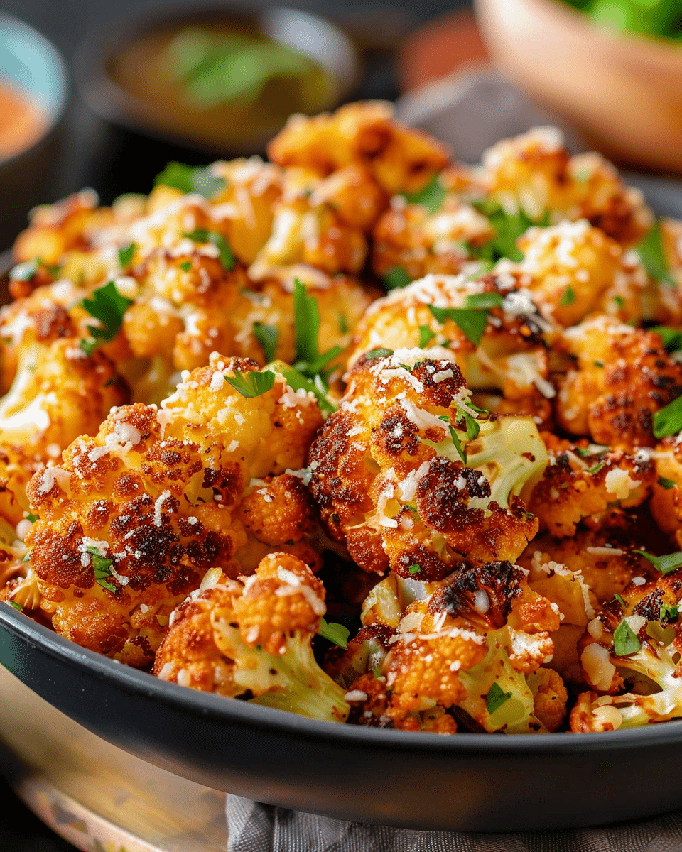 Crispy Parmesan Roasted Cauliflower