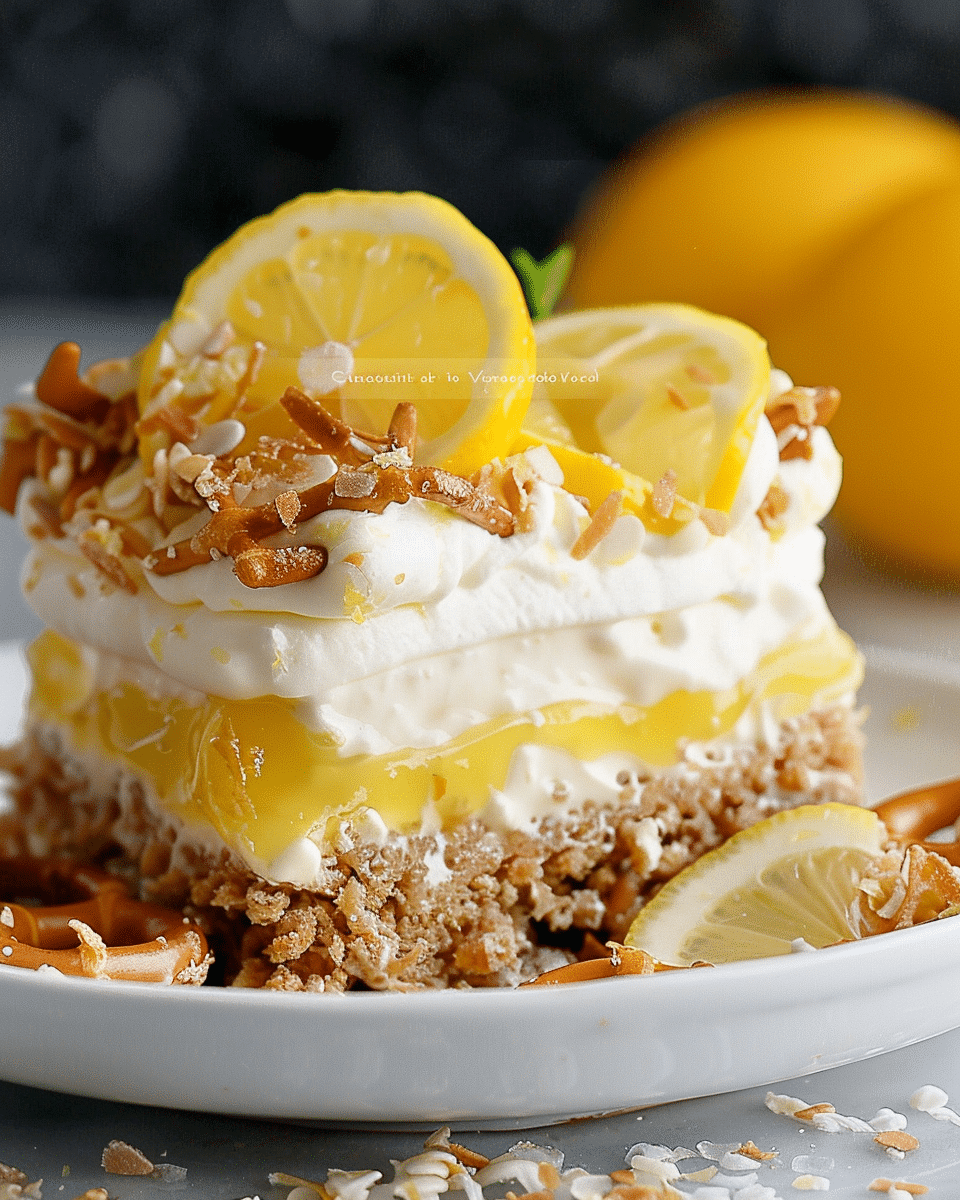 Lemon Pretzel Dessert