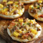 English Muffin Breakfast Pizza Recipe