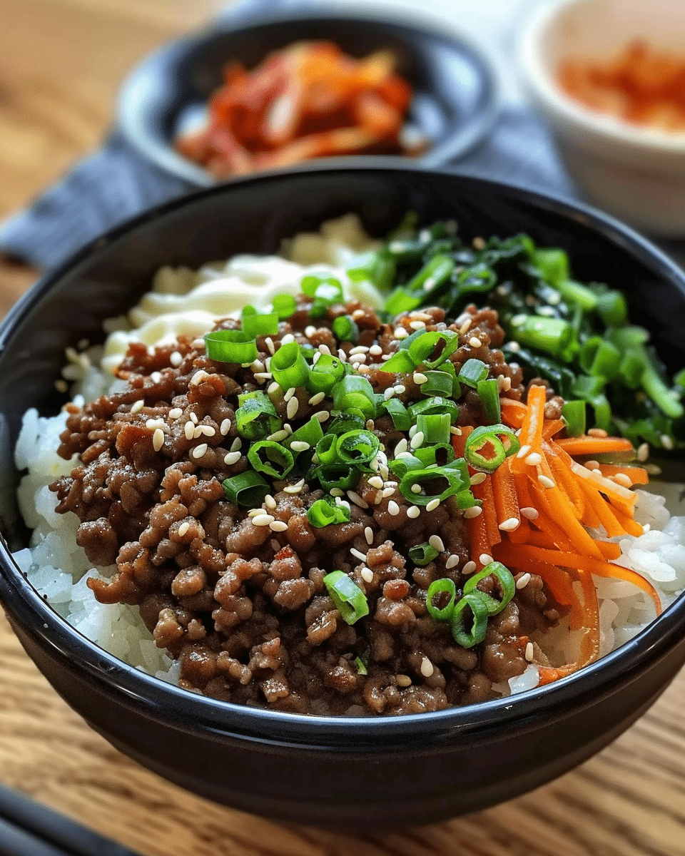 Delicious Korean Ground Beef Bowl
