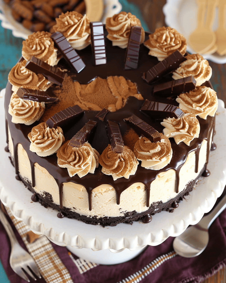 Chocolate Peanut Butter Cheesecake
