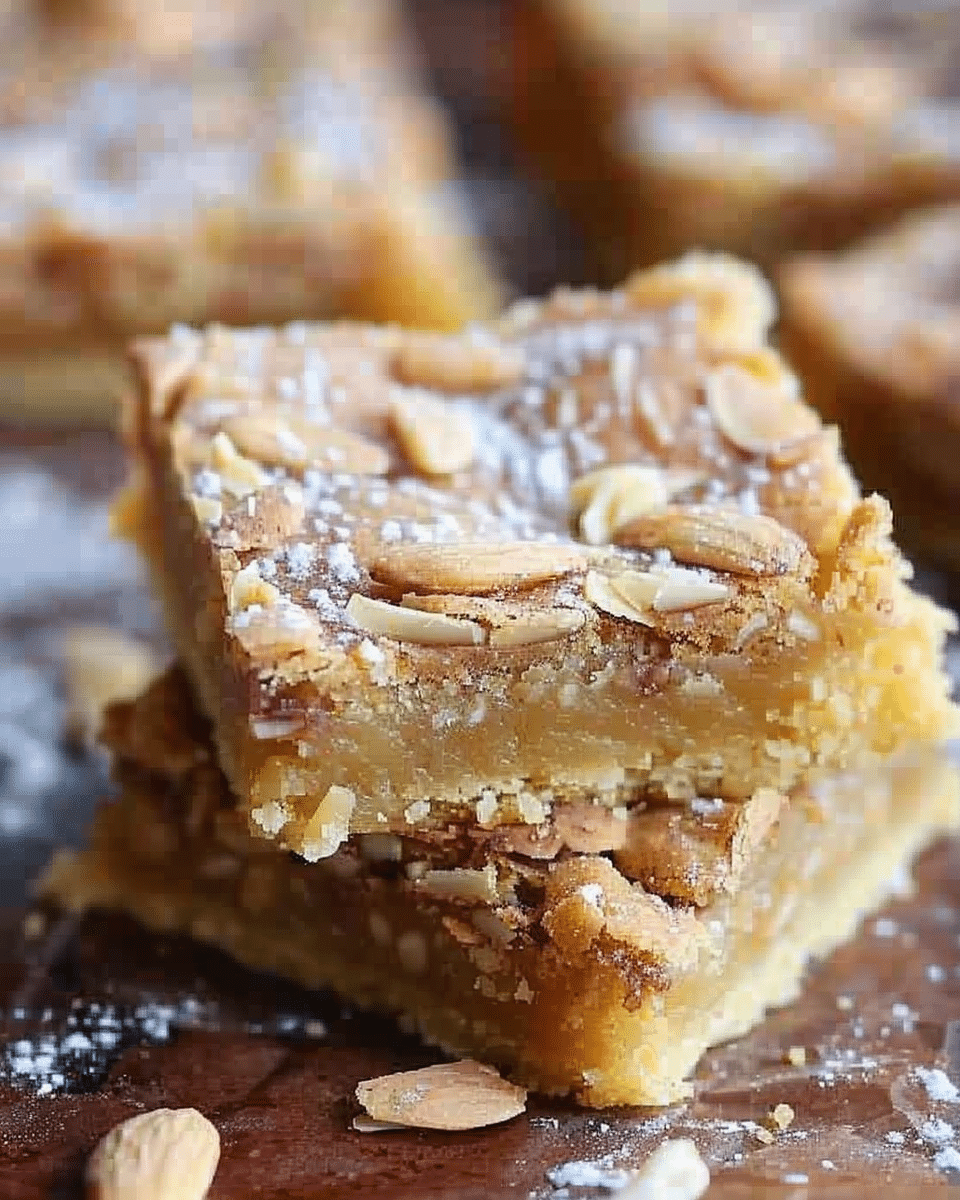 Easy Almond Croissant Blondies