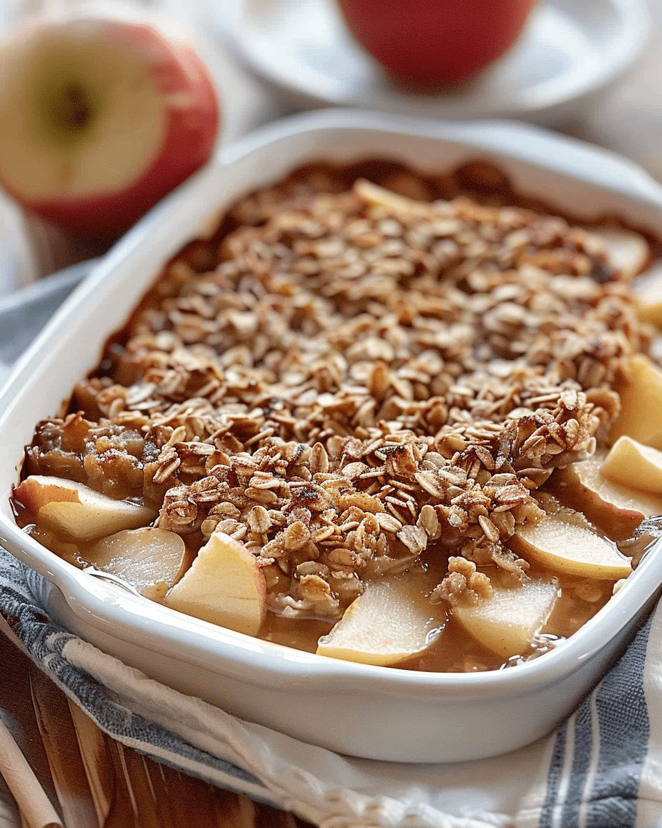 Amish-Style Apple and Cinnamon Baked Oatmeal