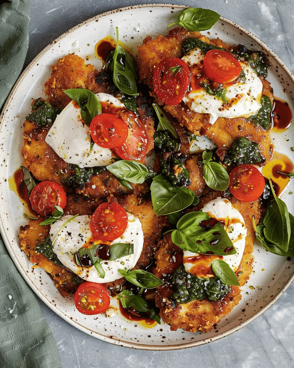 Crispy Chicken Caprese