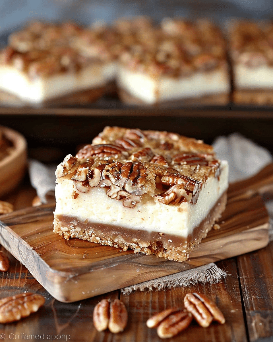 Pecan Pie Cheesecake Bars