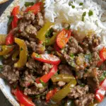 Beef and Pepper Rice Bowls