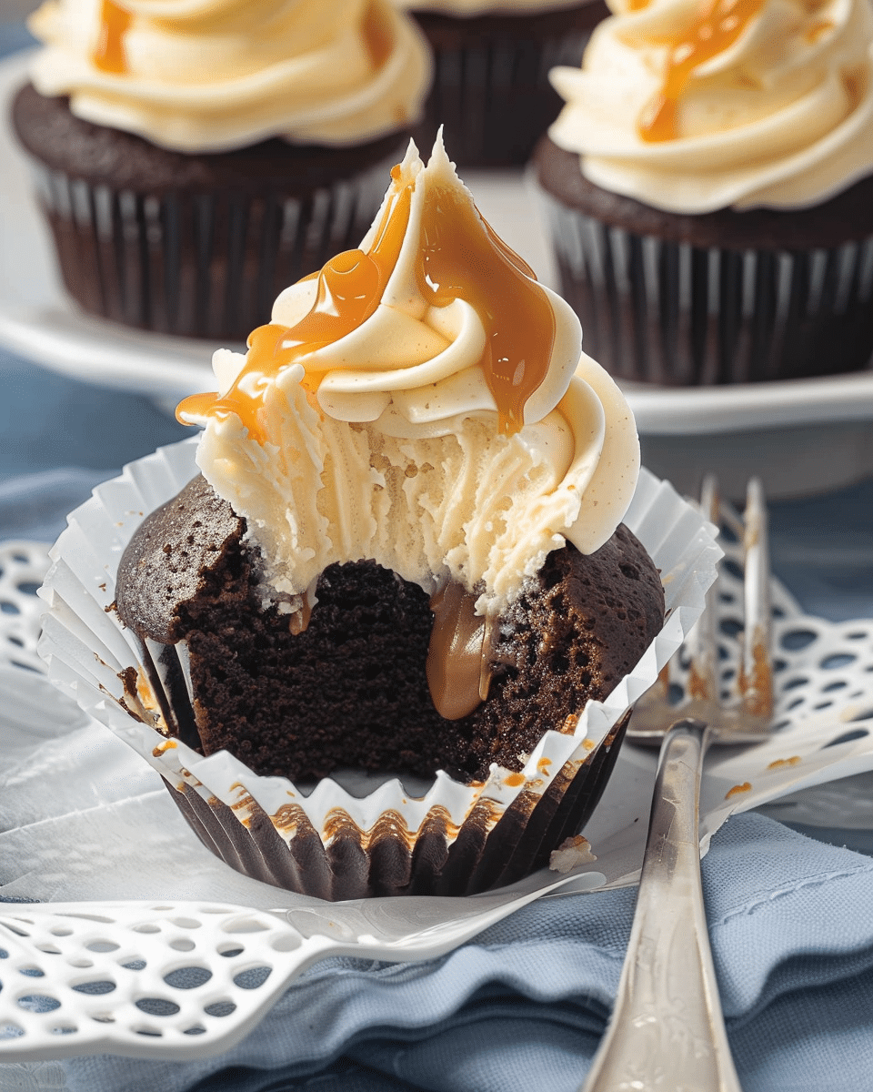 Chocolate Caramel Cupcakes
