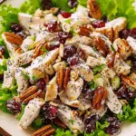 Cranberry Pecan Chicken Salad with Poppy Seed Dressing