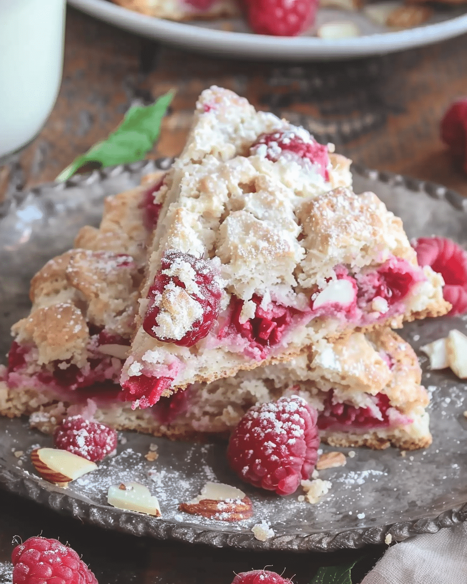 Almond Raspberry Scones
