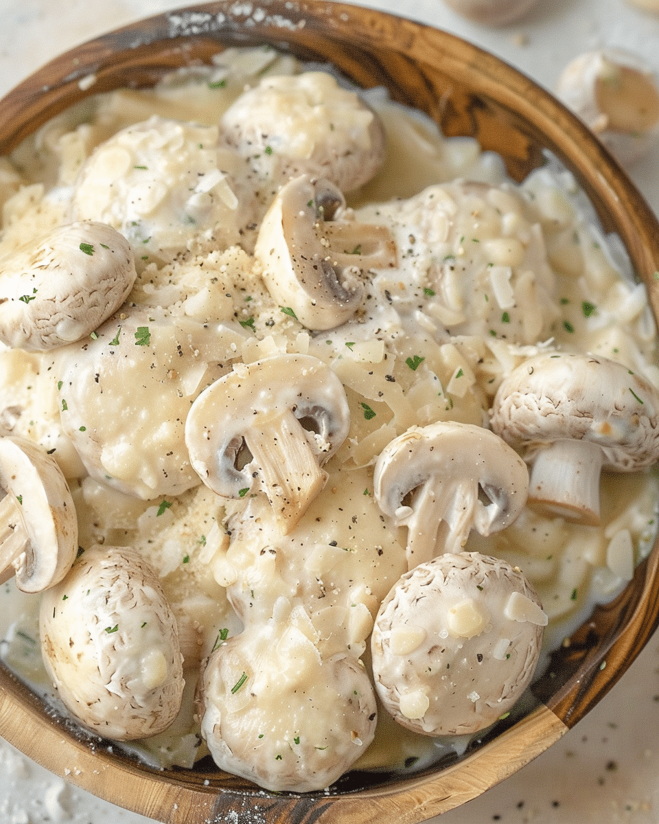 Garlic Parmesan Mushrooms