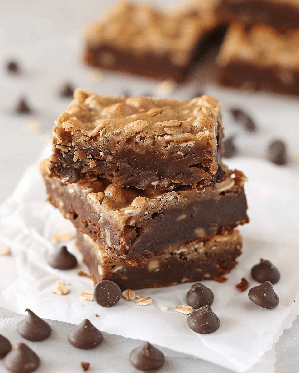 Oatmeal Fudge Bars