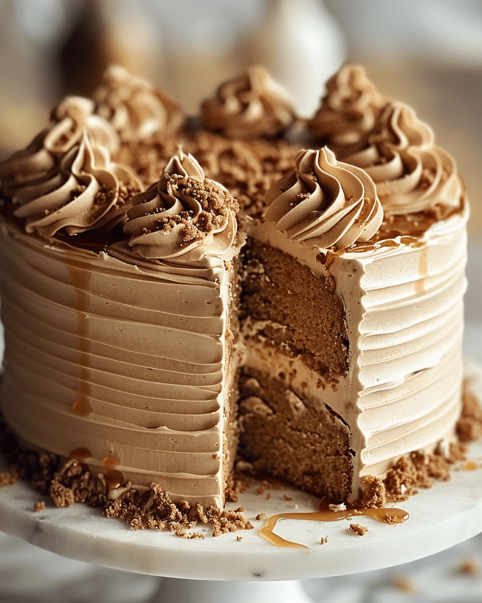 Irresistible Caramel Coffee Buttercream Cake
