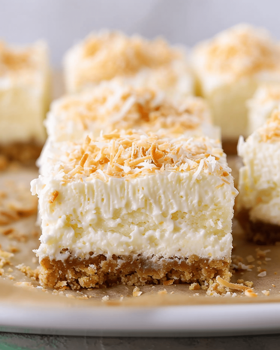 Coconut Cheesecake Bars