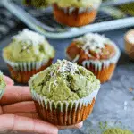 Matcha Banana Coconut Muffins