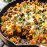 Mexican Ground Beef and Potato Skillet