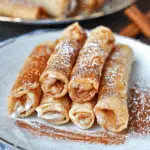 Keto Crispy Cinnamon Cream Cheese Roll Ups