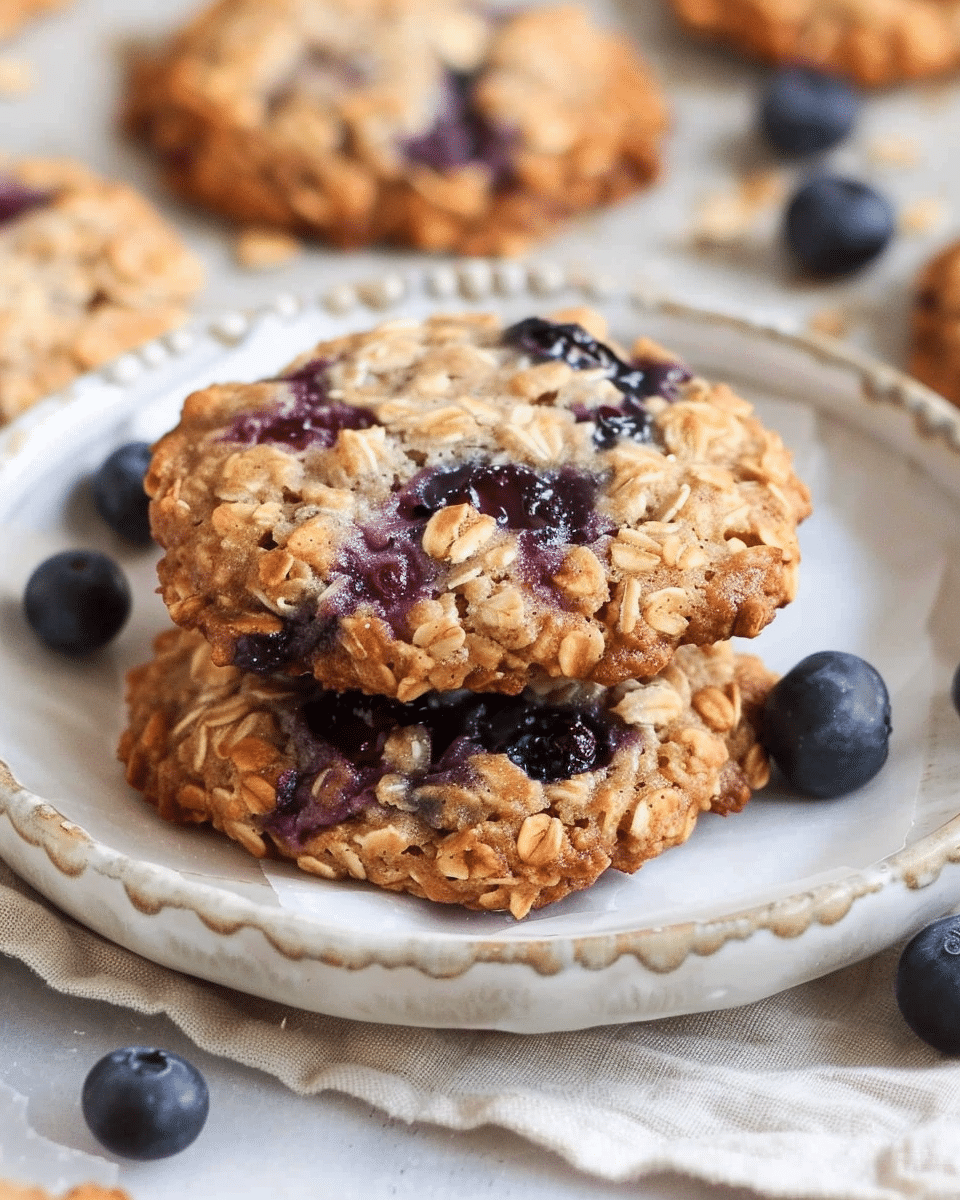 Vegan Blueberry Breakfast Cookies