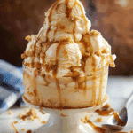 Caramel Cheesecake Ice Cream Dessert
