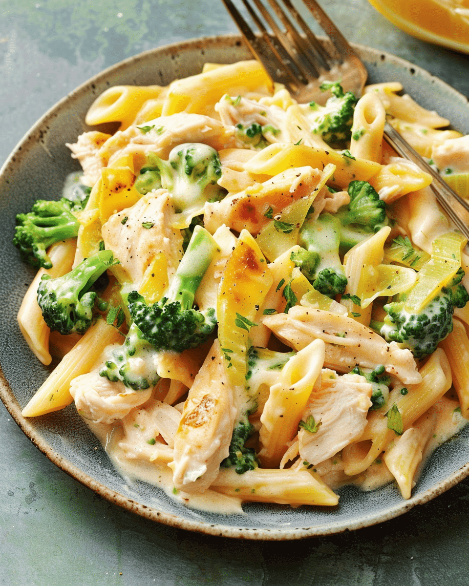 Creamy Broccoli and Chicken Penne